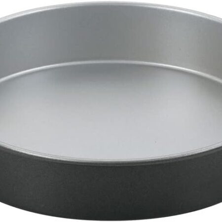 9-Inch Round Cake Pan, Chef's Classic Nonstick Bakeware, Silver, AMB-9RCK