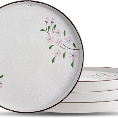 Heart-shaped ceramic dessert plate