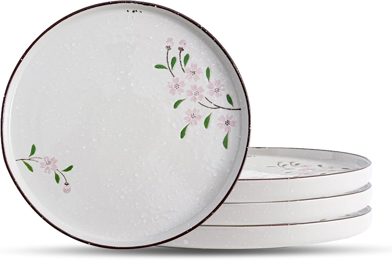 Heart-shaped ceramic dessert plate