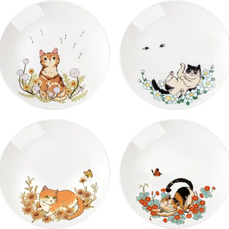 Minimalist white ceramic dinner plate