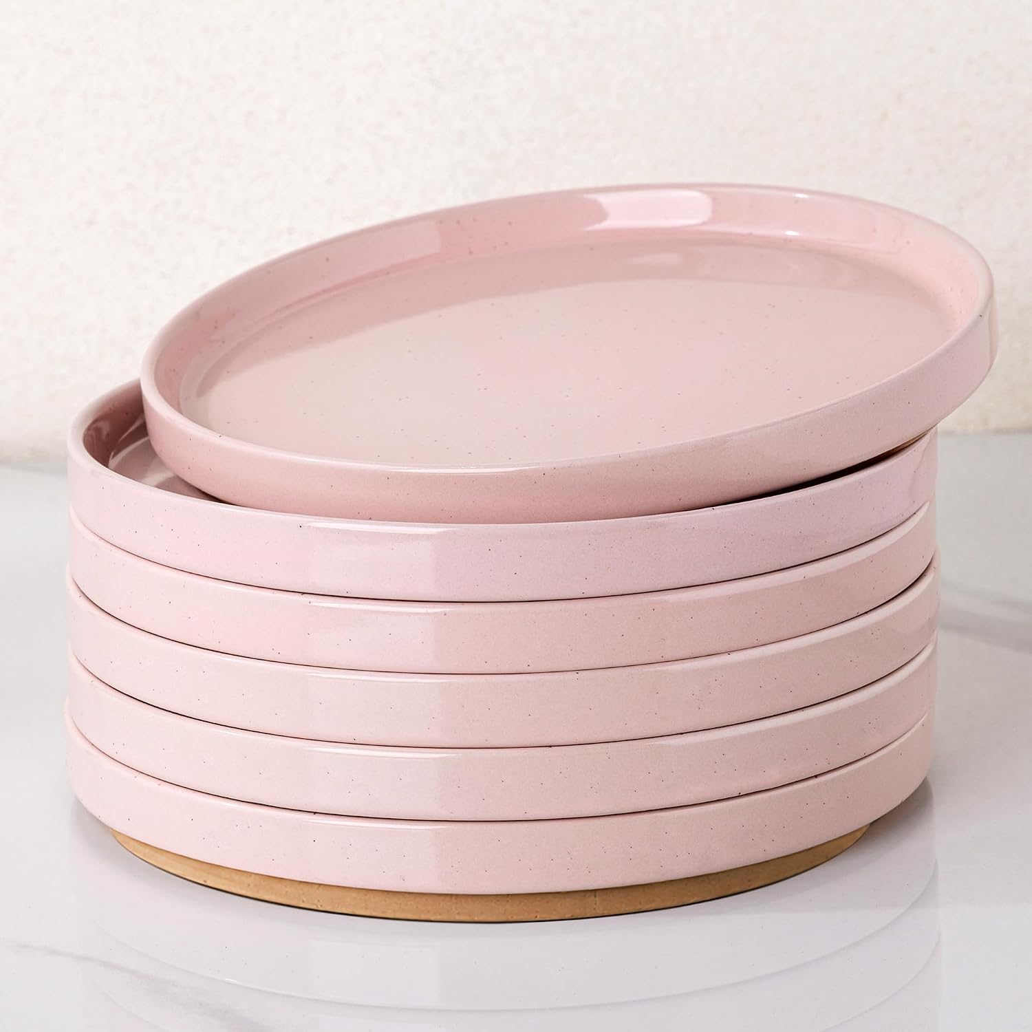 Colorful patterned ceramic dinner plate