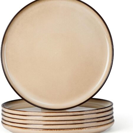 Classic round ceramic dinner plate