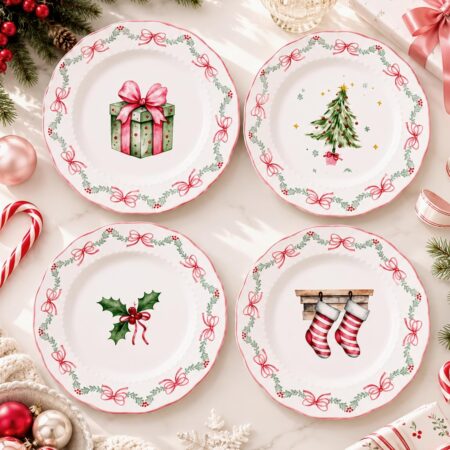 Holiday ceramic dinnerware set